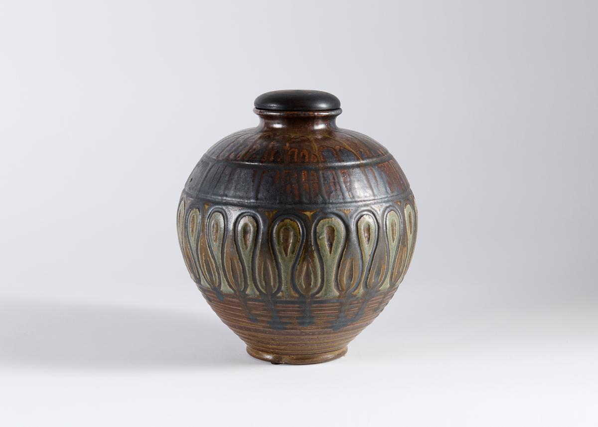Vernissé Primavera, Vase à glaçure verte, France, vers 1920 en vente
