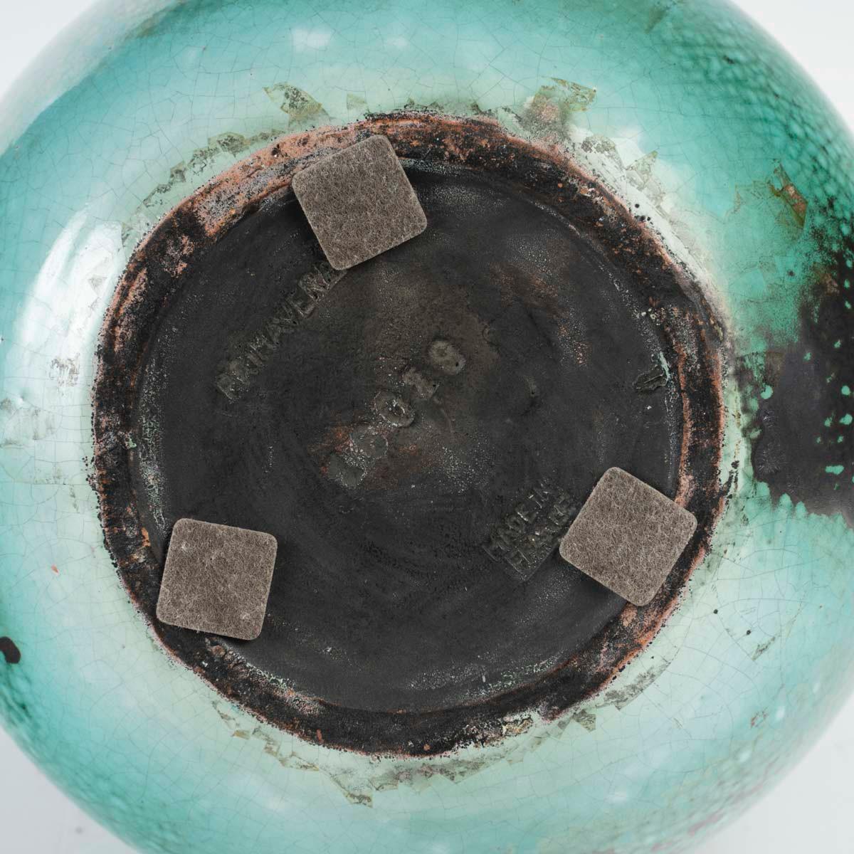 Inizio XX secolo Primavera, Importante vaso verde a forma di tripla zucca, Francia, circa 1926-1929 in vendita
