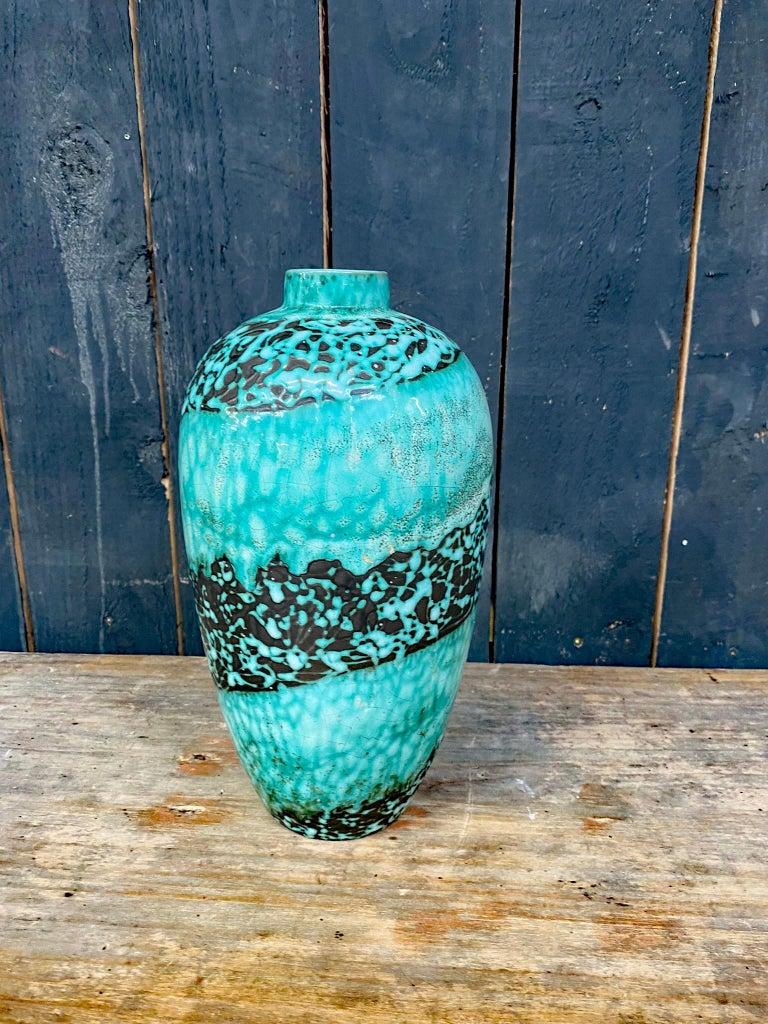 Primavera, Large Art Deco Ceramic Vase, Signed and Numbered For Sale 5