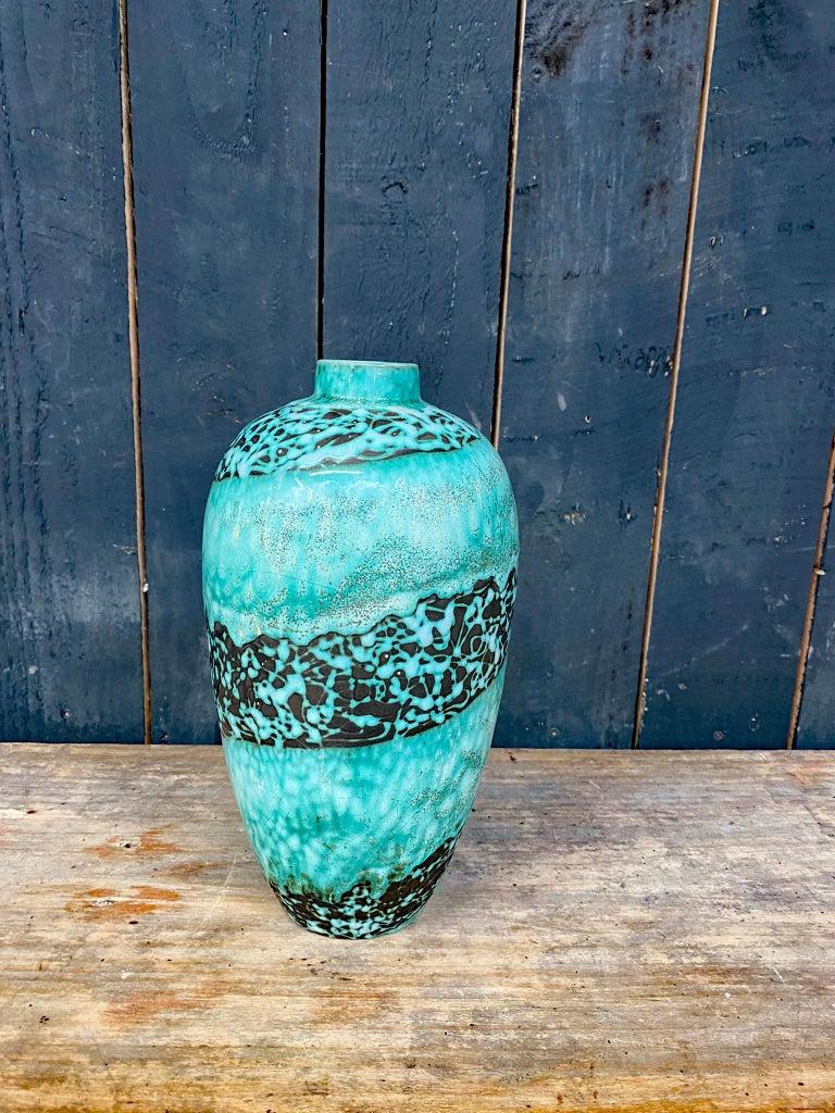 Mid-Century Modern Primavera, Large Art Deco Ceramic Vase, Signed and Numbered For Sale