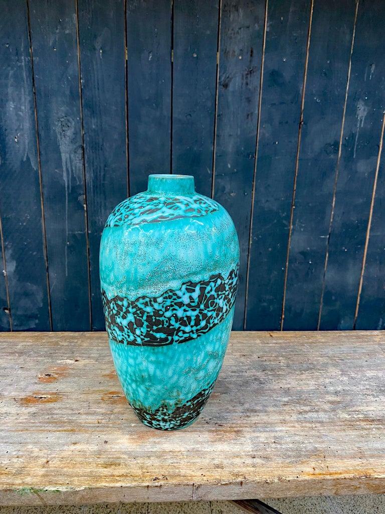 Vernissé Primavera, grand vase en céramique Art déco, signé et numéroté en vente