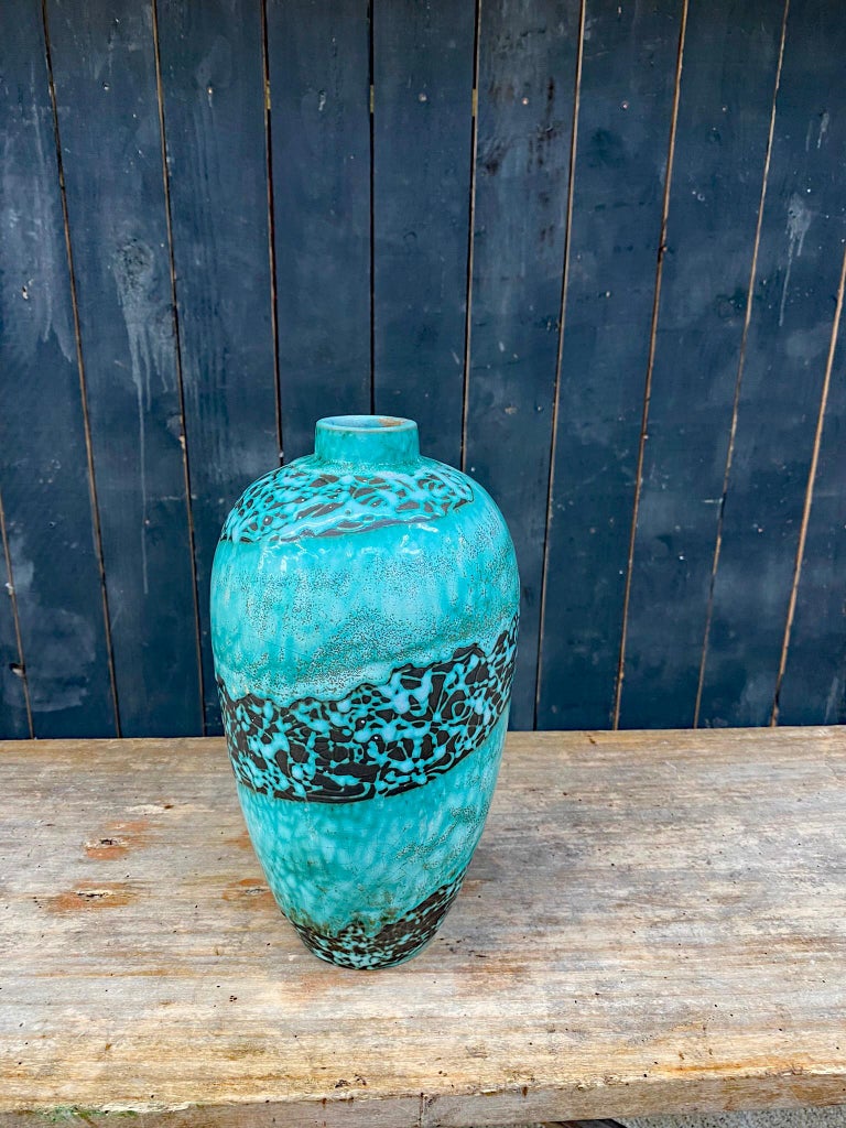 Primavera, Large Art Deco Ceramic Vase, Signed and Numbered For Sale at