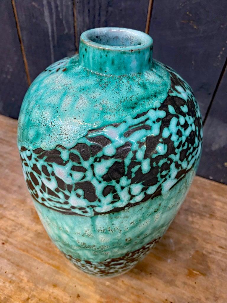 20th Century Primavera, Large Art Deco Ceramic Vase, Signed and Numbered For Sale