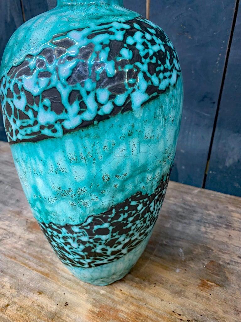 Primavera, Large Art Deco Ceramic Vase, Signed and Numbered For Sale 1