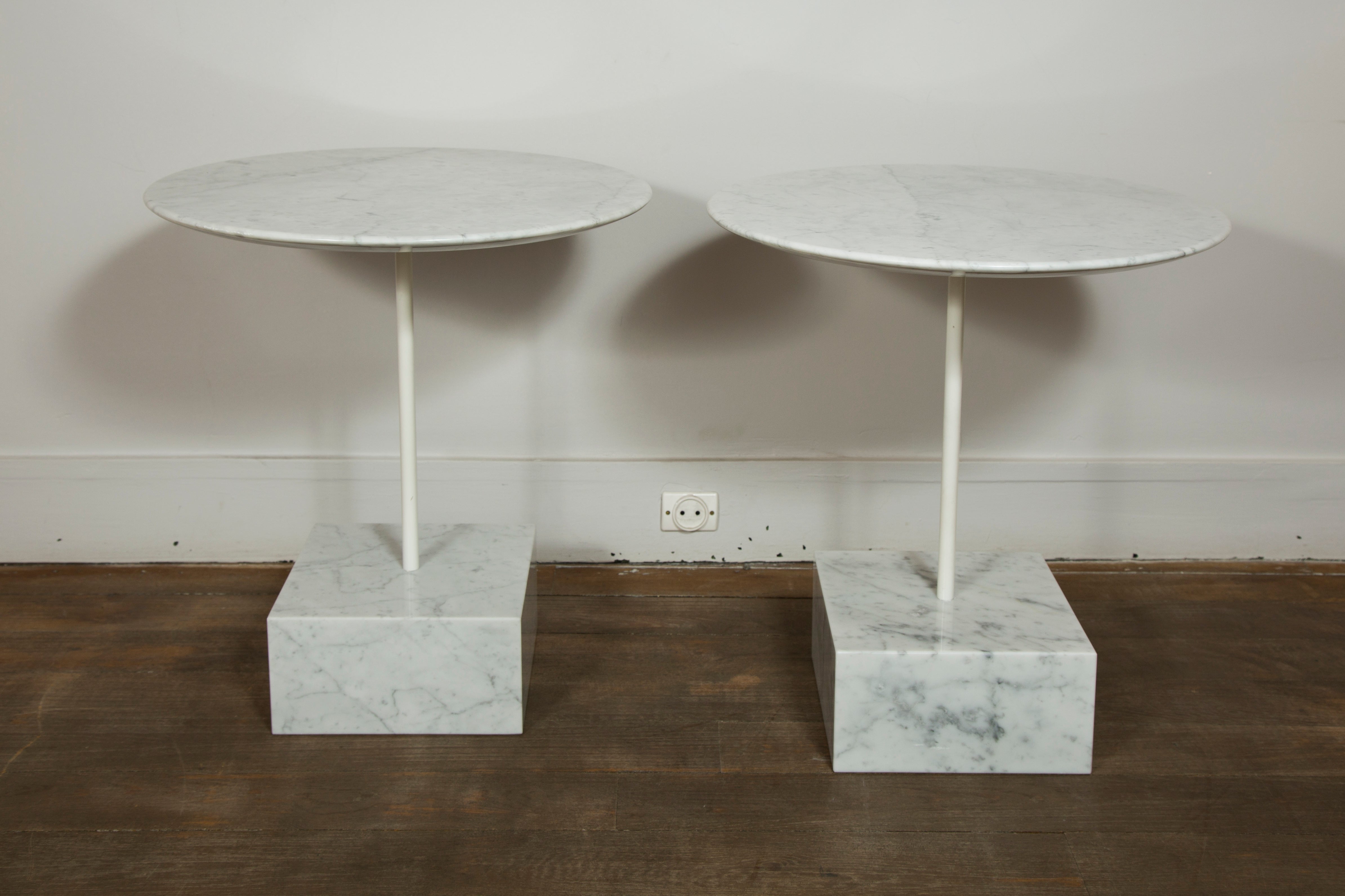 "Primavera" Marble Gueridon by Ettore Sottsass.