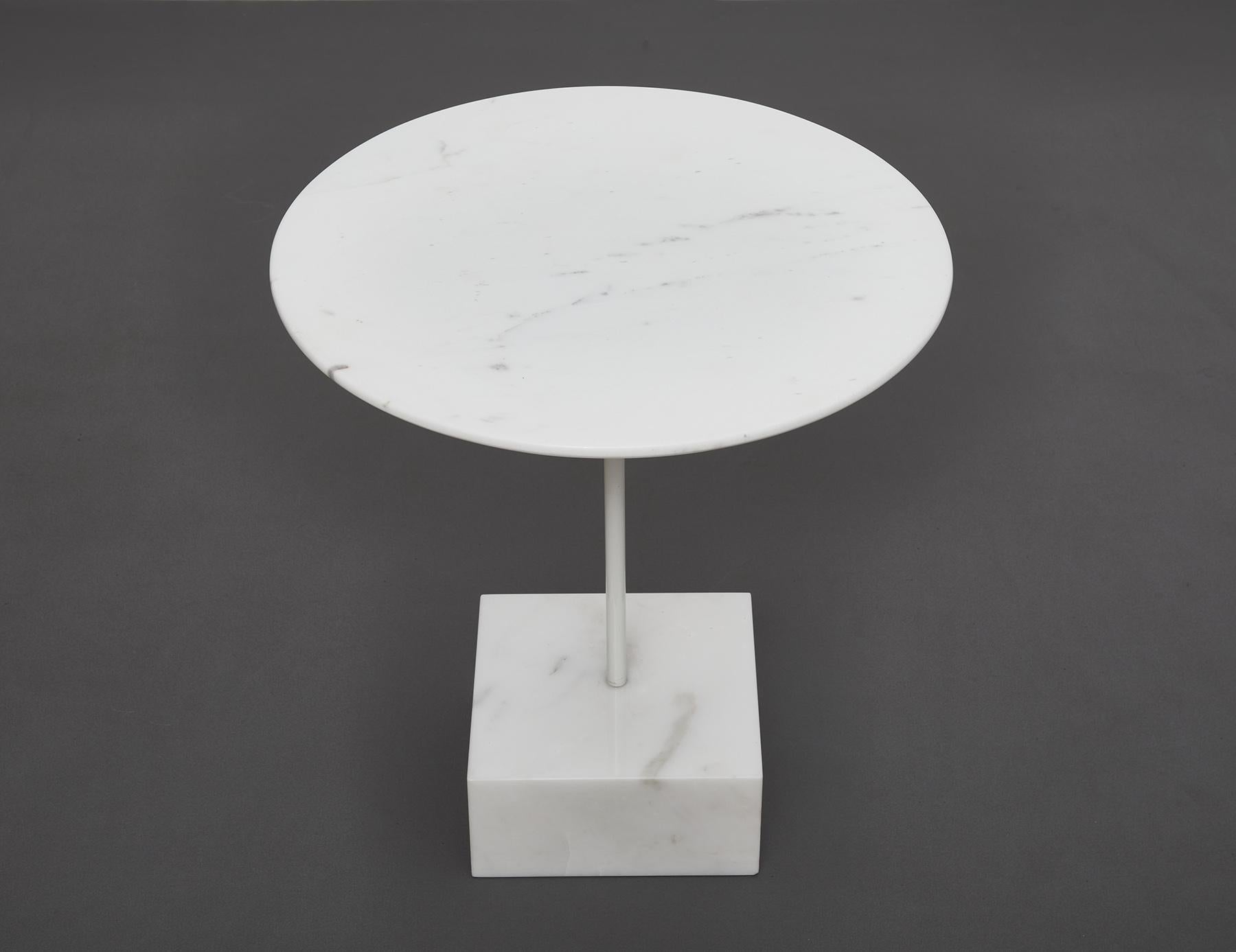 Italian Primavera Marble Side Table by Ettore Sottsass for Ultima Edizione, Italy, 1989