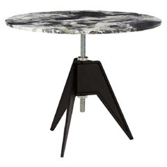 Primavera Marble-Top Adjustable Height Screw Cafe Table