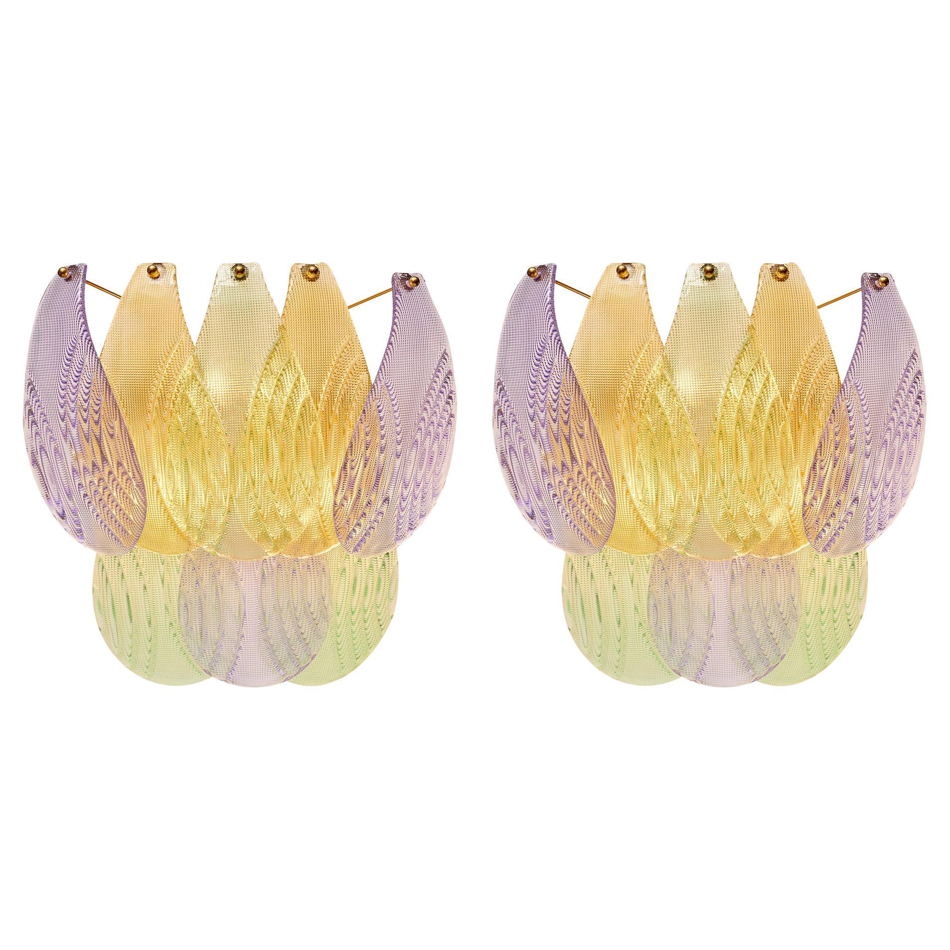 Applique "Primavera" in vetro di Murano in vendita