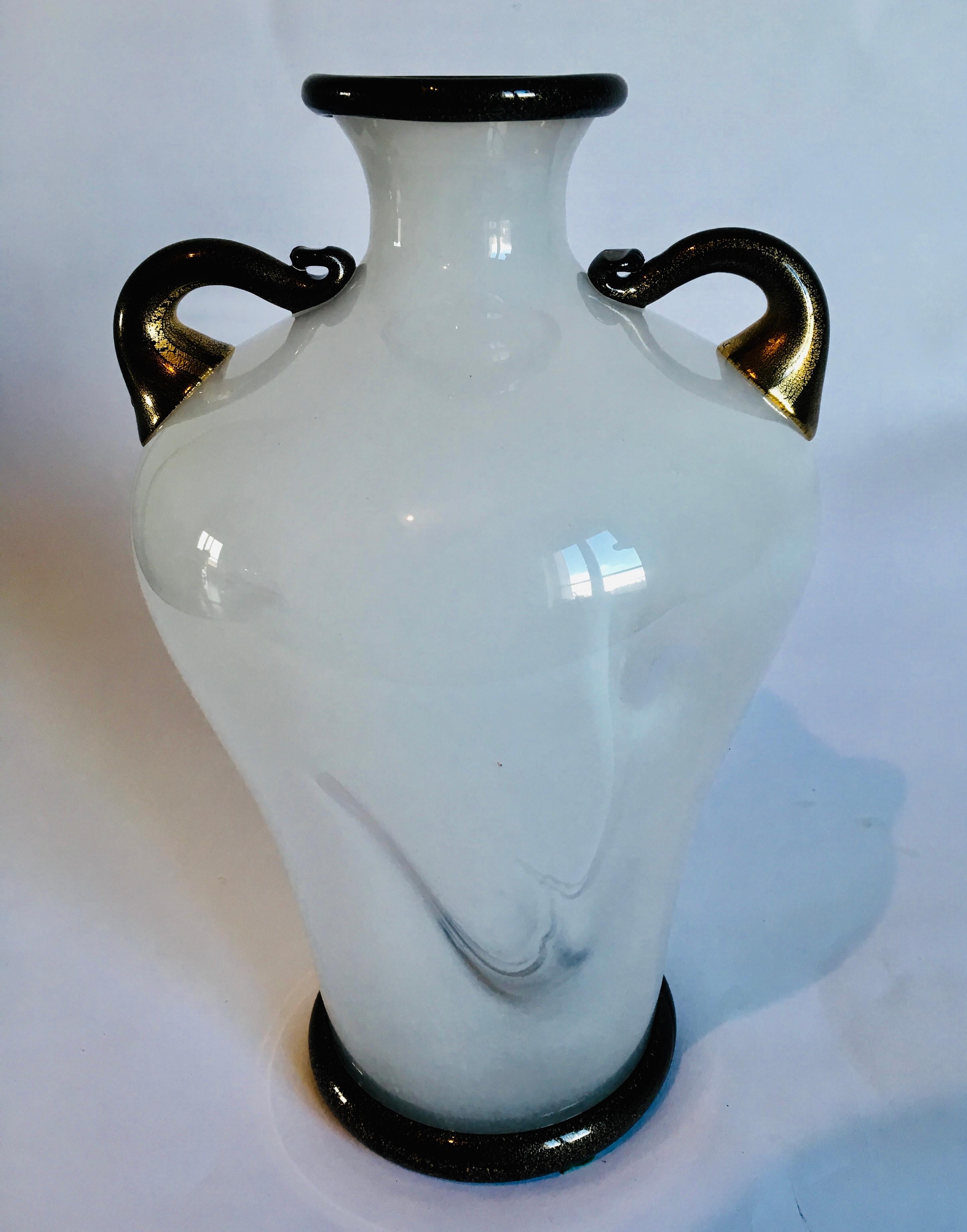  Murano Glas Vase Primavera Modell von Ercole Barovier für Barovier & Toso. (Italienisch) im Angebot