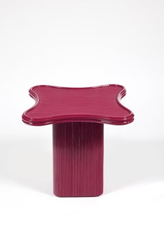 Mesa auxiliar de ratán lacado Primavera N°3 Diseñada por Chloé Nègre