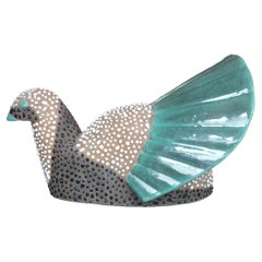 Primavera, Petitjean, stilisierter Art-déco- Guinea-Schaf aus verzierter Terrakotta in Guinea-Form