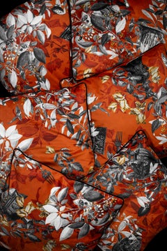 Primavera Romana, Contemporary Velvet Printed Pillow by Vito Nesta