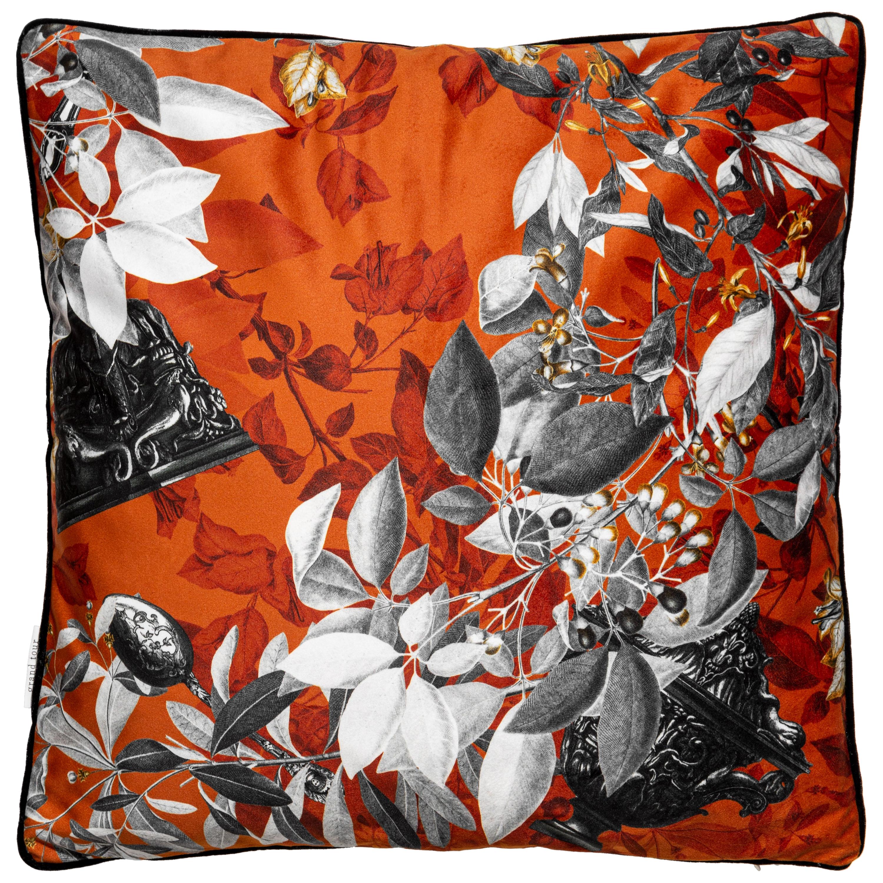 Primavera Romana, Contemporary Velvet Printed Pillow by Vito Nesta