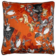 Primavera Romana, Contemporary Velvet Printed Pillow by Vito Nesta