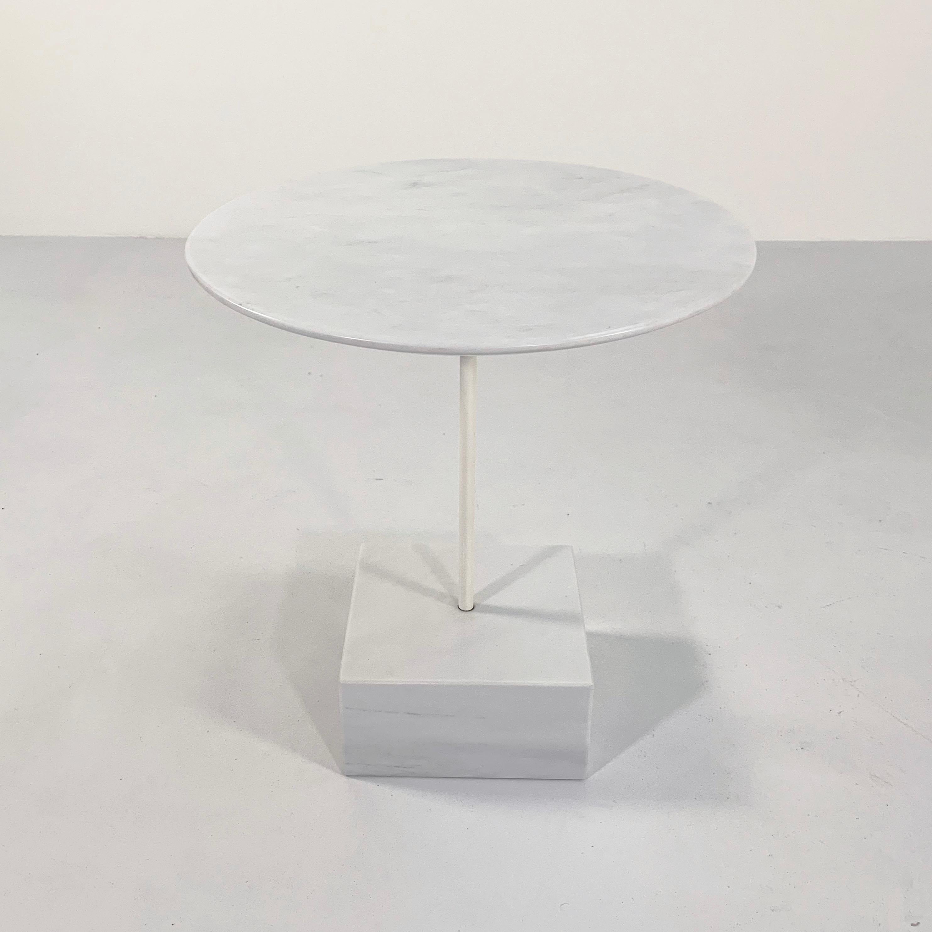 Primavera Side Table by Ettore Sottsass for Ultima Edizione, 1980s
Designer - Ettore Sottsass
Producer - Ultima Edizione
Model - Primavera Side Table 
Design Period - Eighties 
Measurements - width 50 cm x depth 50 cm x height 54 cm
Materials
