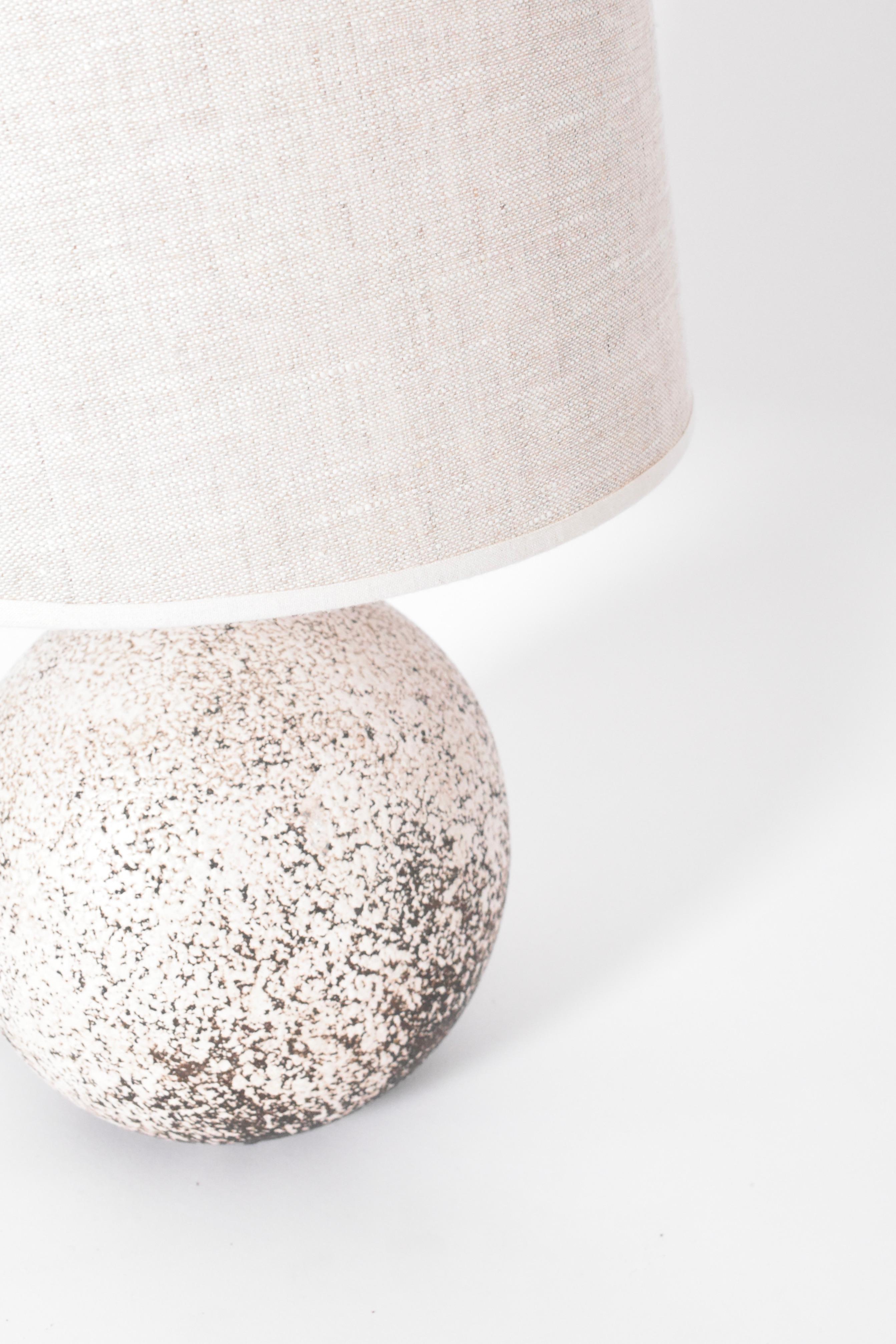 Glazed Primavera style ball lamp, 1940s. For Sale