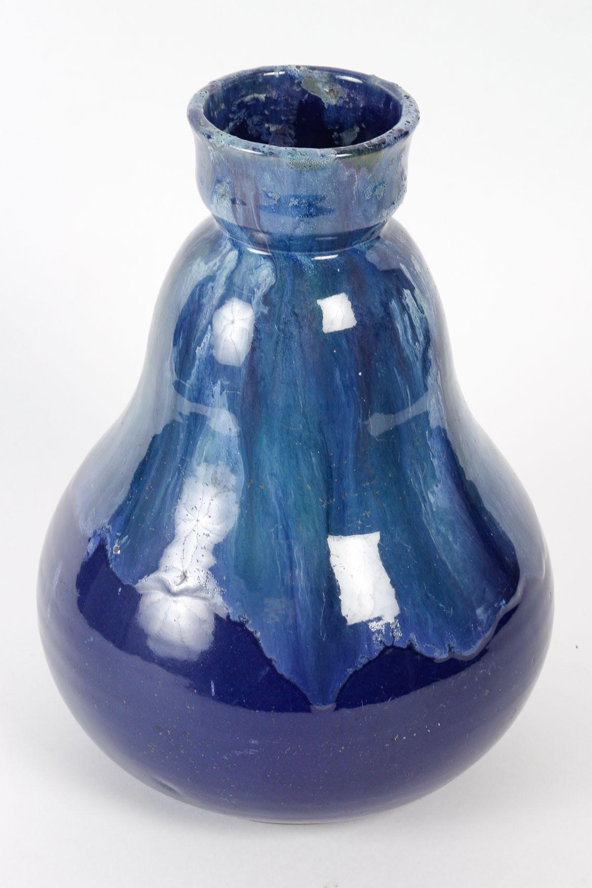 Primavera-Vase, Art déco, Keramik, 20. Jahrhundert. (Französisch) im Angebot