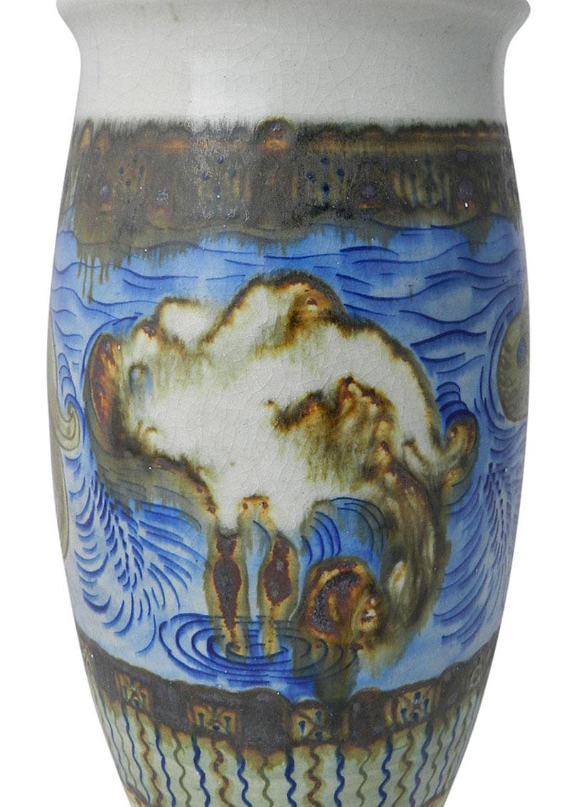 Vase Primavera, poterie d'art d'atelier Art déco 4