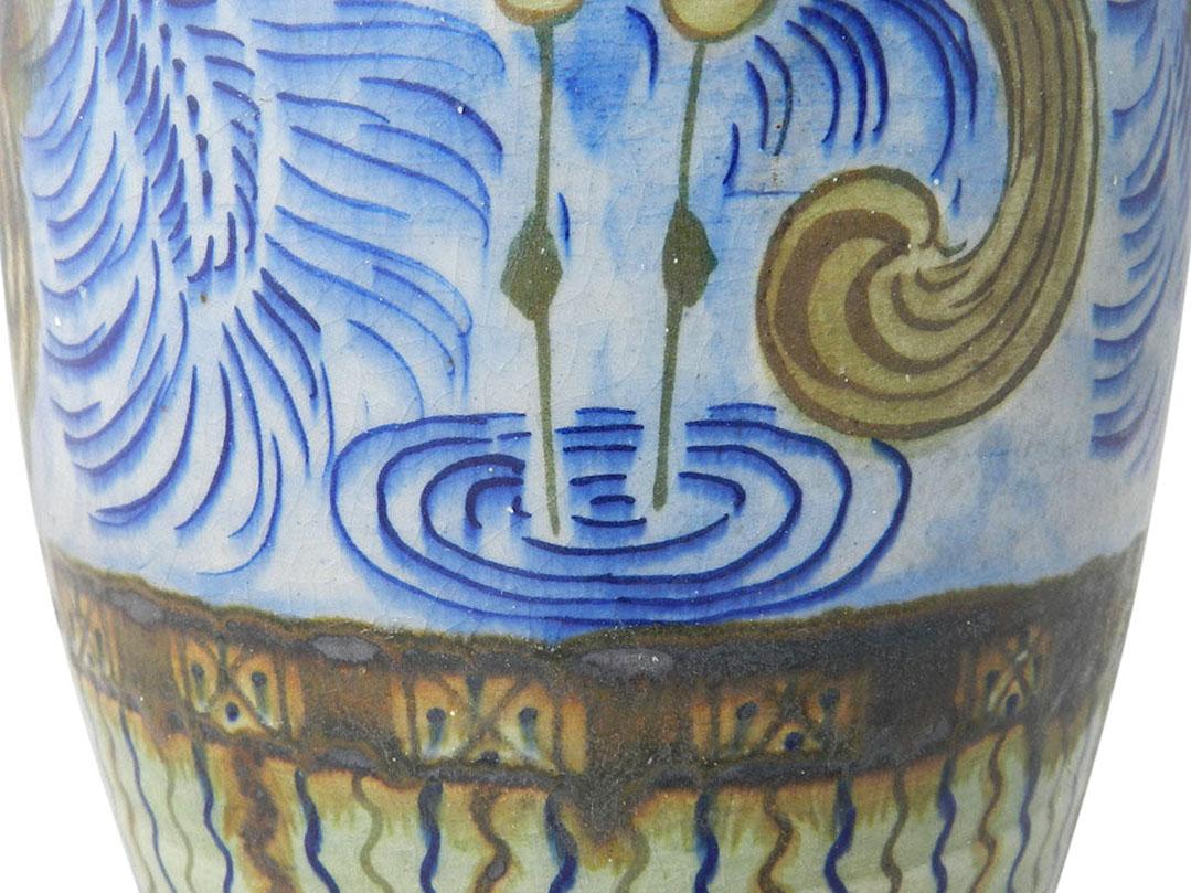 20ième siècle Vase Primavera, poterie d'art d'atelier Art déco