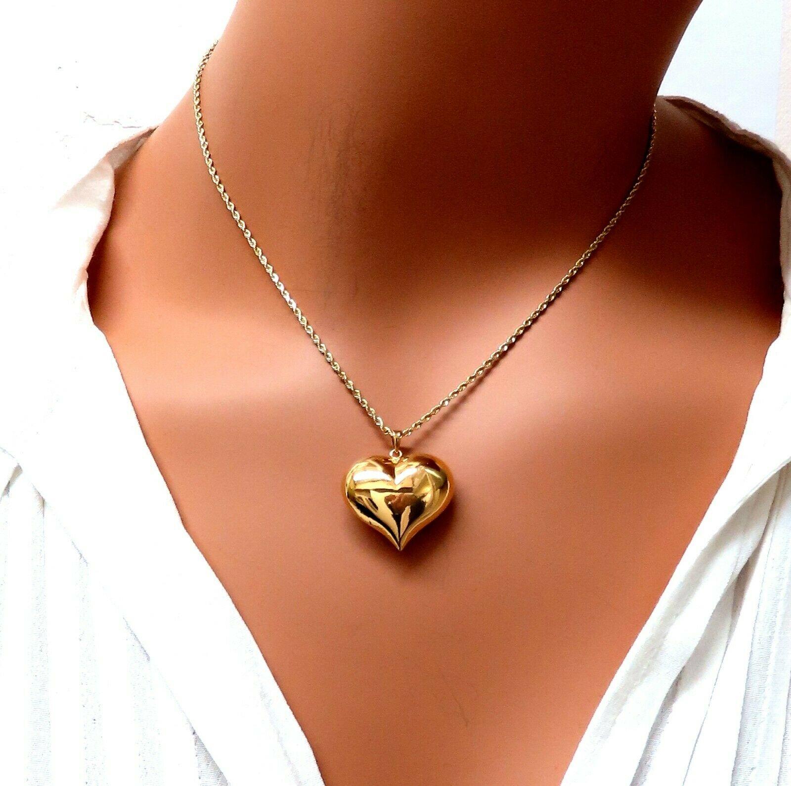 14 karat gold heart pendant