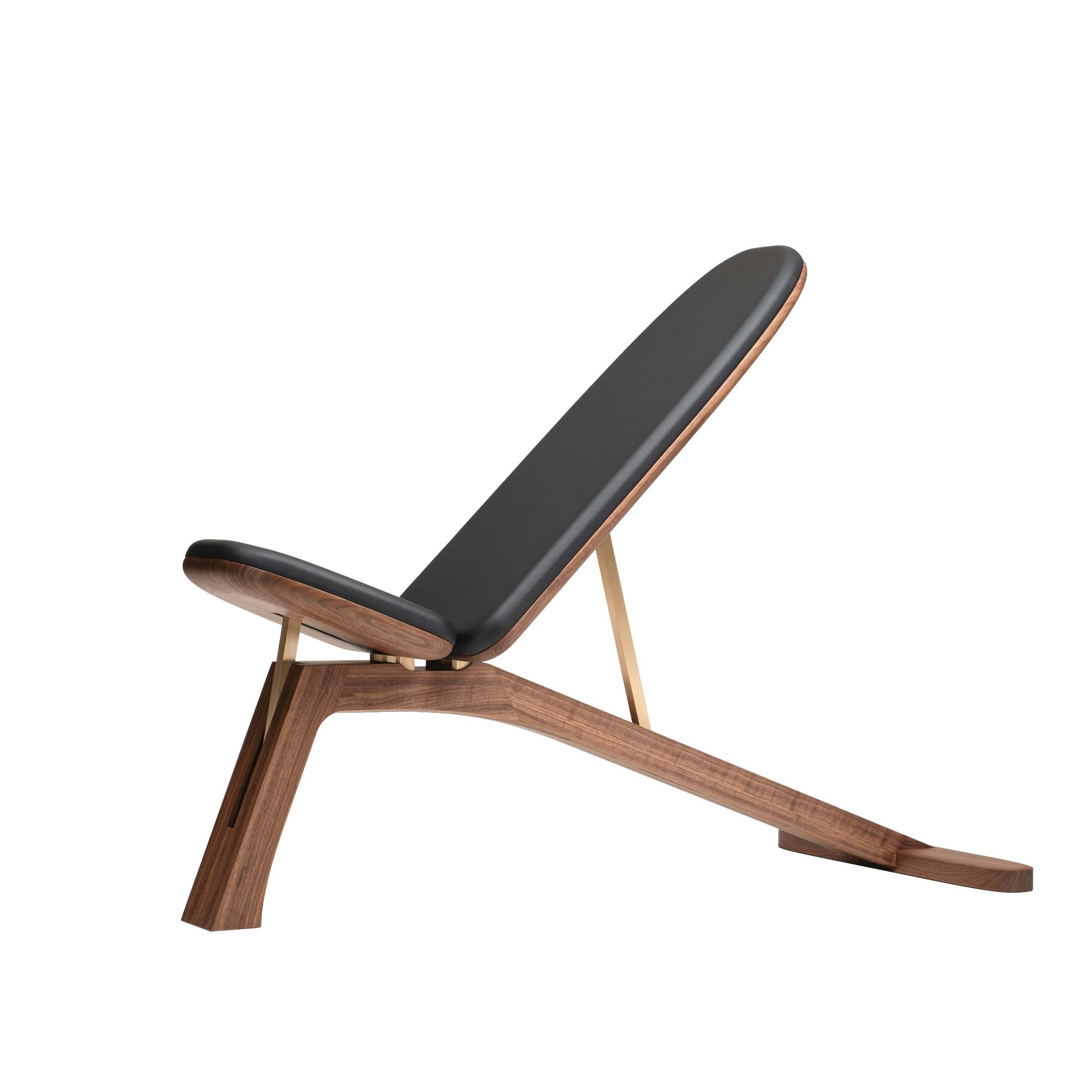 Prime Walnut, Any Metal, Any Leather Ledge Weight Bench di Eternal Creek in vendita 4