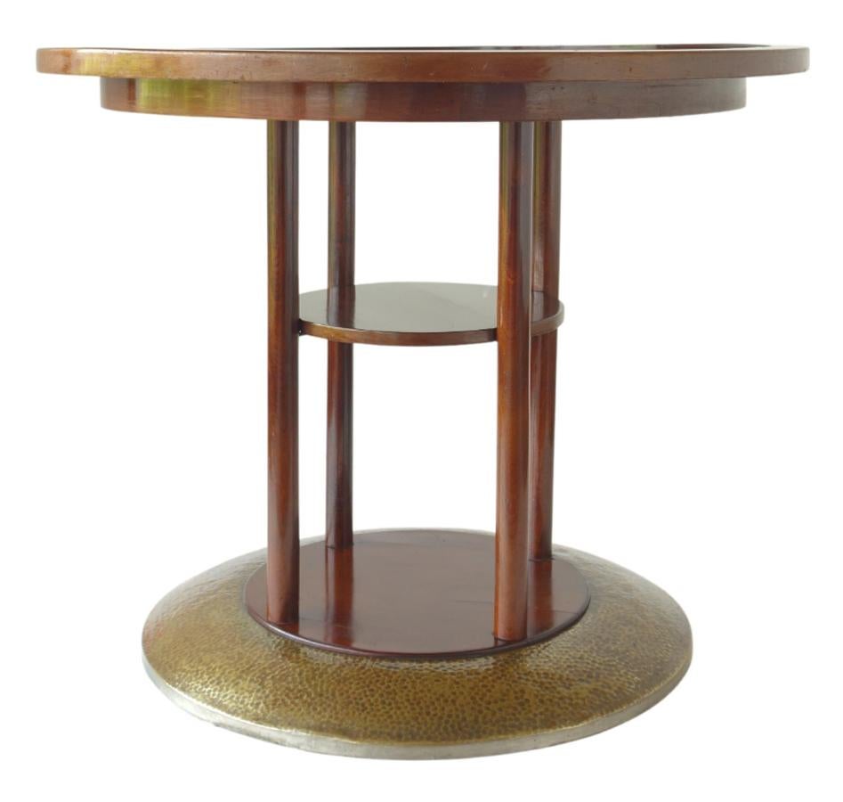 Coffee Play Table
Atelier Siegmund Spitz
Wien, 1900-1910

Wood and Brass 
Great Manufacture
Metal Label 