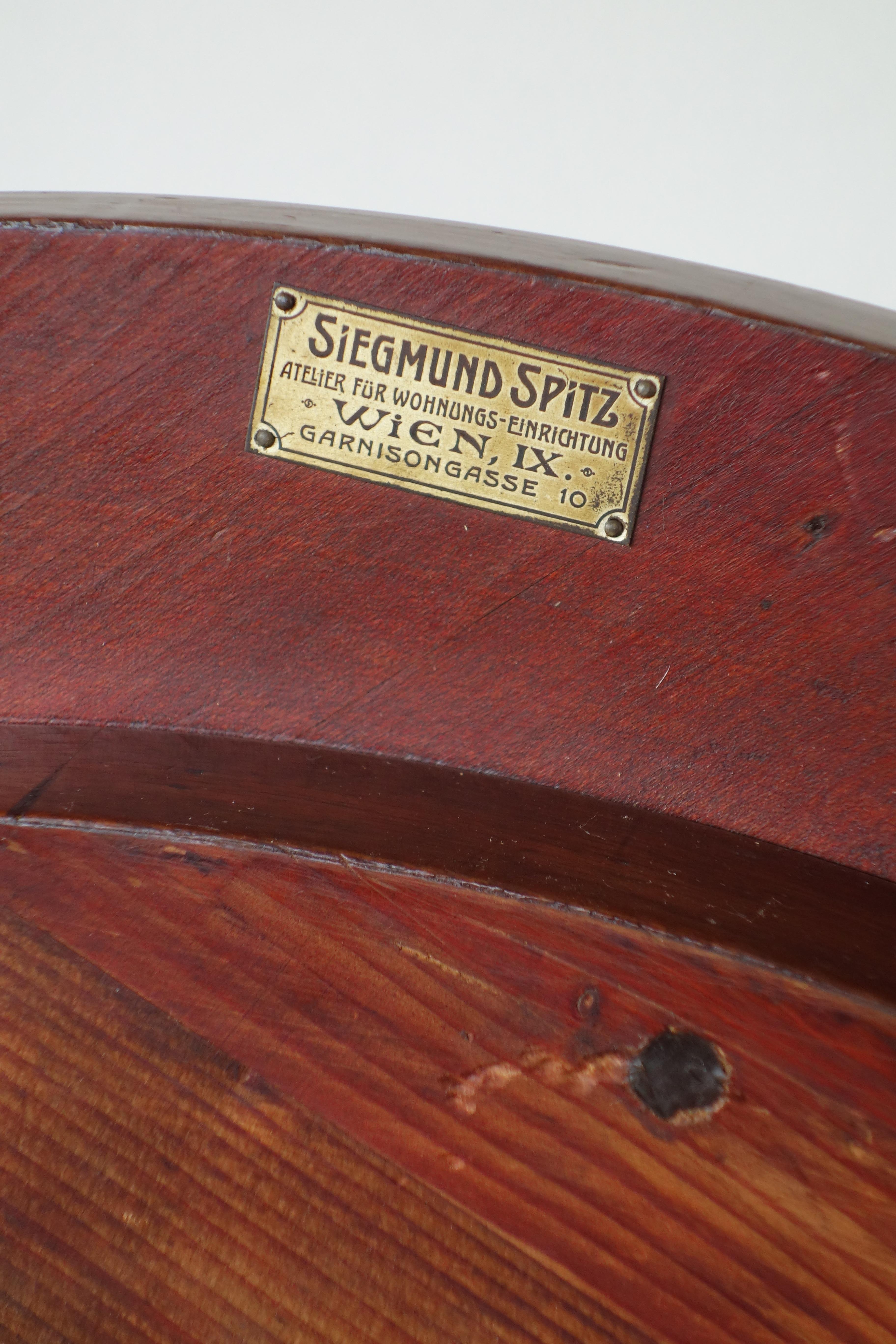 Early 1900 Siegmund Spitz Wien Weiner Werkstatte Secessionist Coffee Play Table For Sale 1
