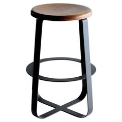 Taburete de mostrador Primi, tapa de madera