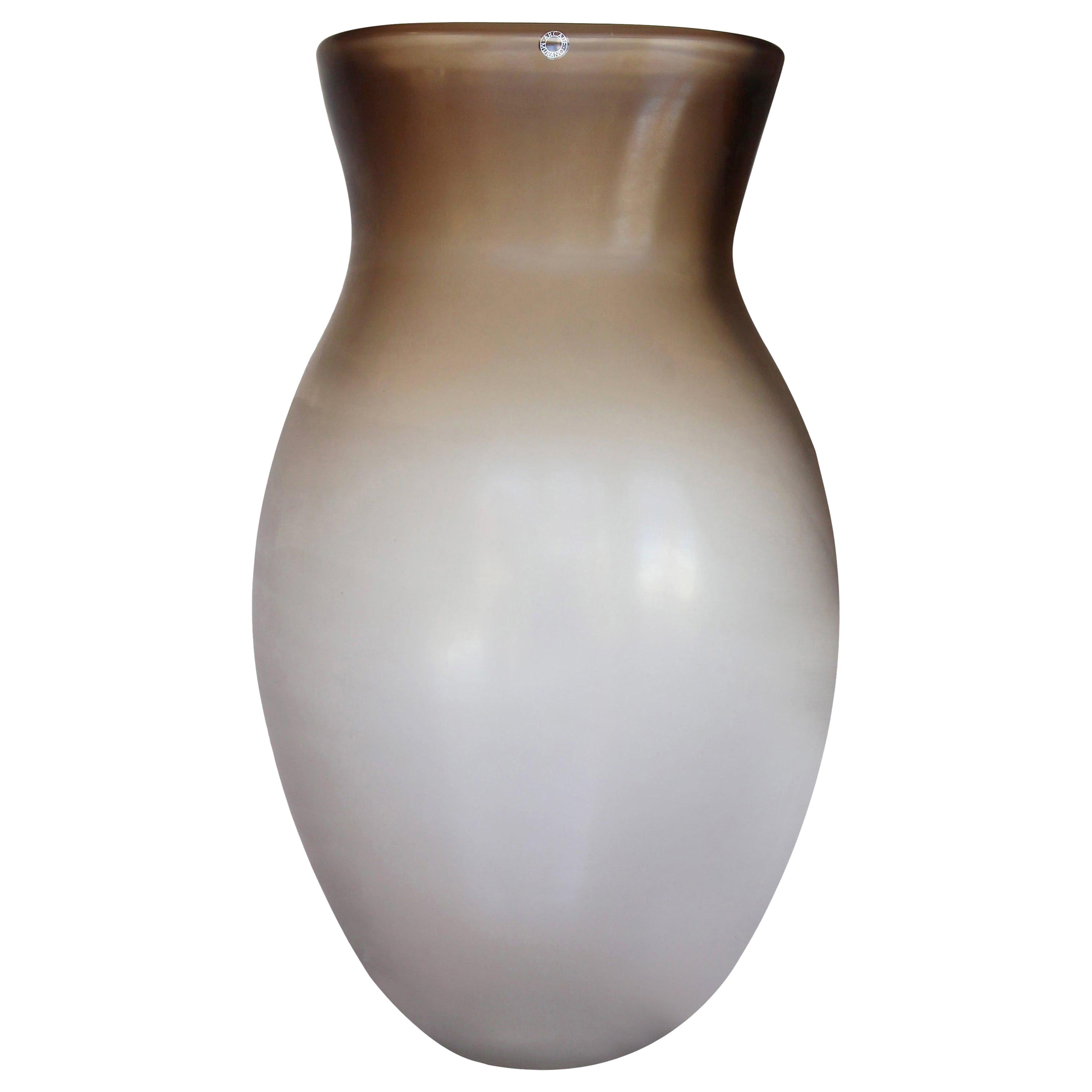 Vase primitif en verre de Murano