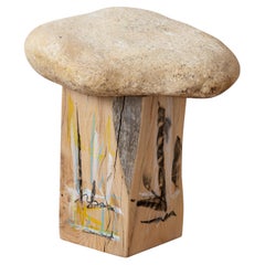 Sculture primitive in legno trattato a fuoco di Jean-Baptiste Van Den Heede