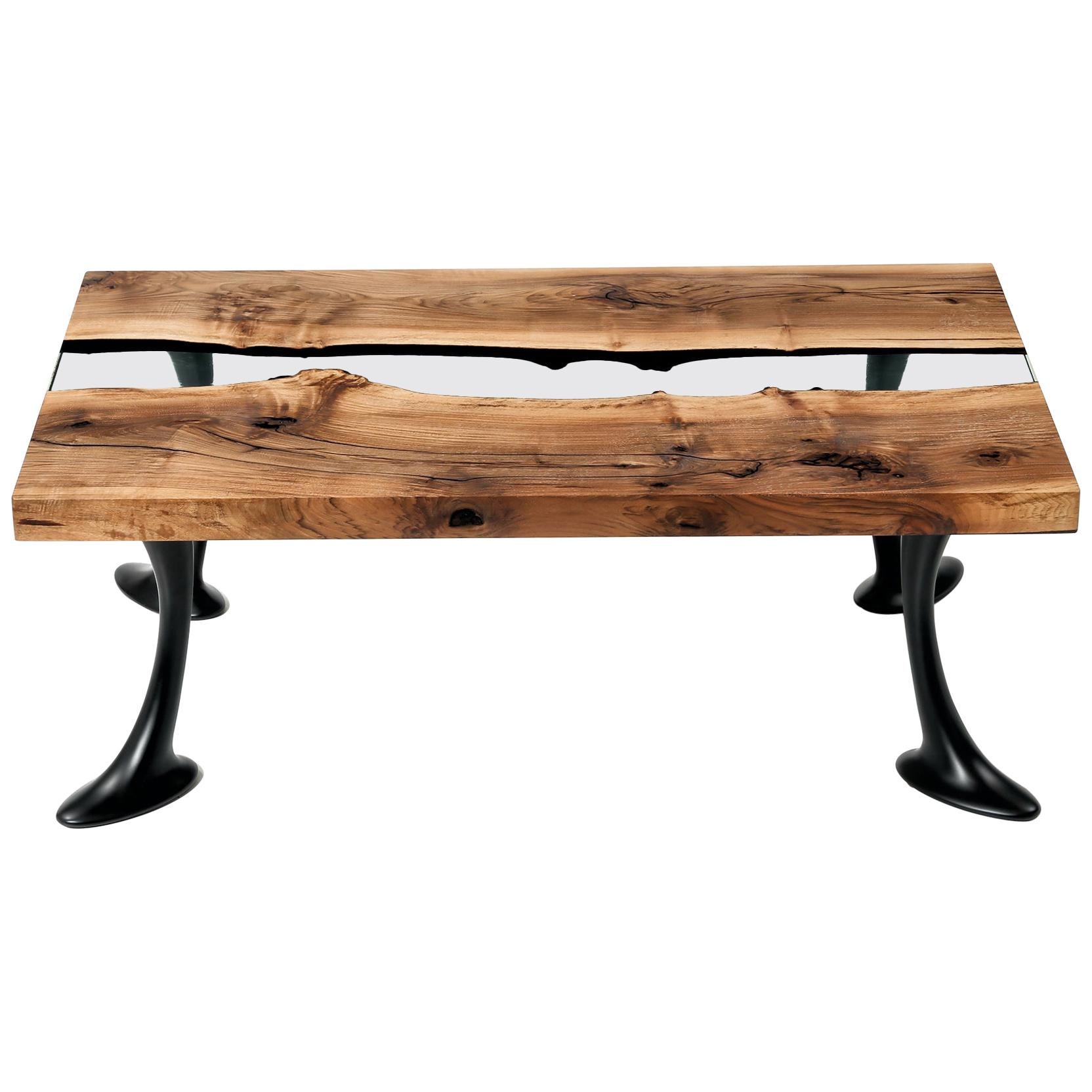 Primitive 115 Epoxy Resin Coffee Table  For Sale