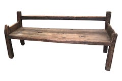 Primitive 17th Century Spanish Bench