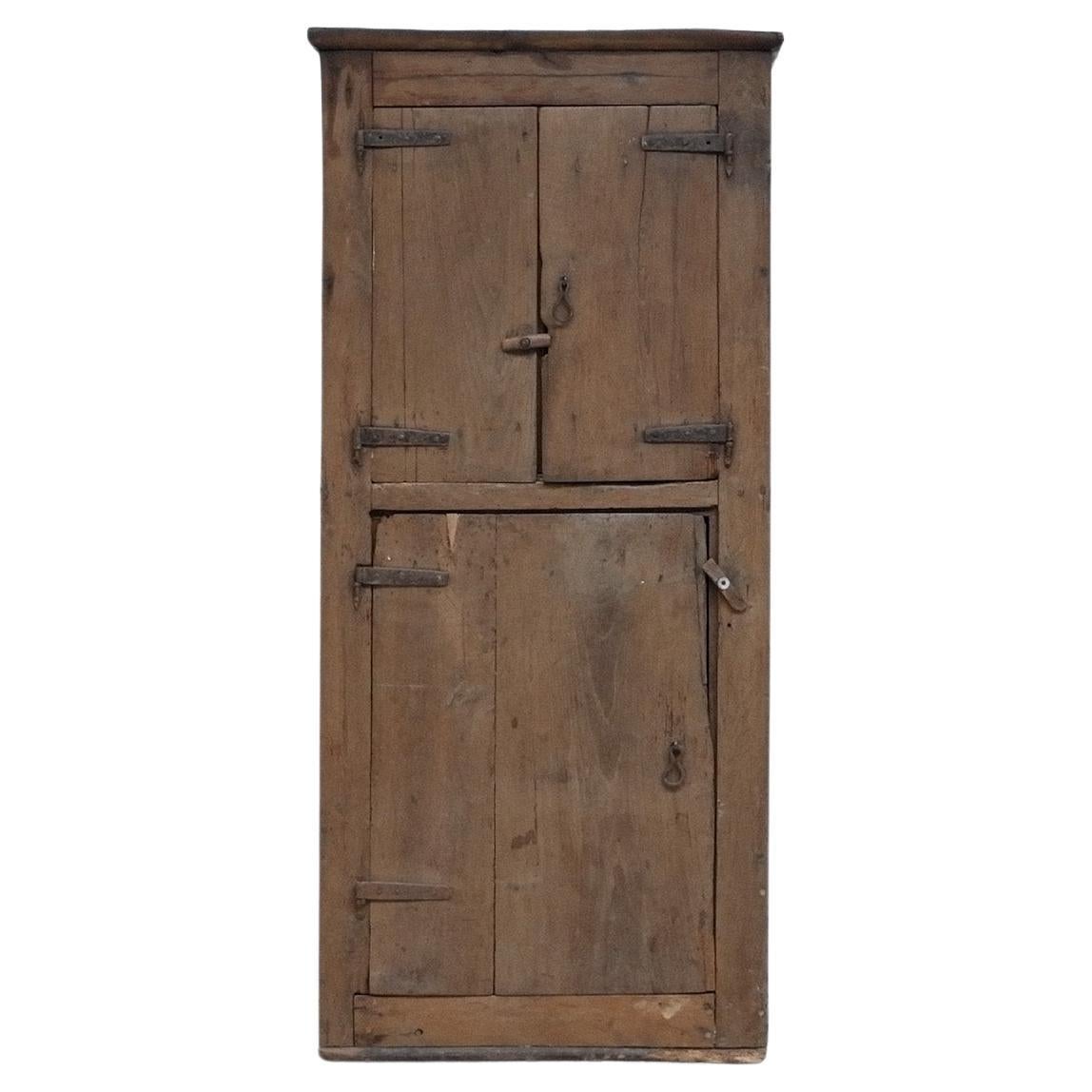 Primitive 18th C. Pyrenean Mountain Cupboard Wabi Sabi