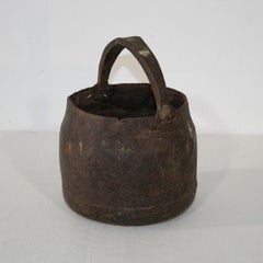 Primitive 18th Century Hand Forged Iron Cooking Pot