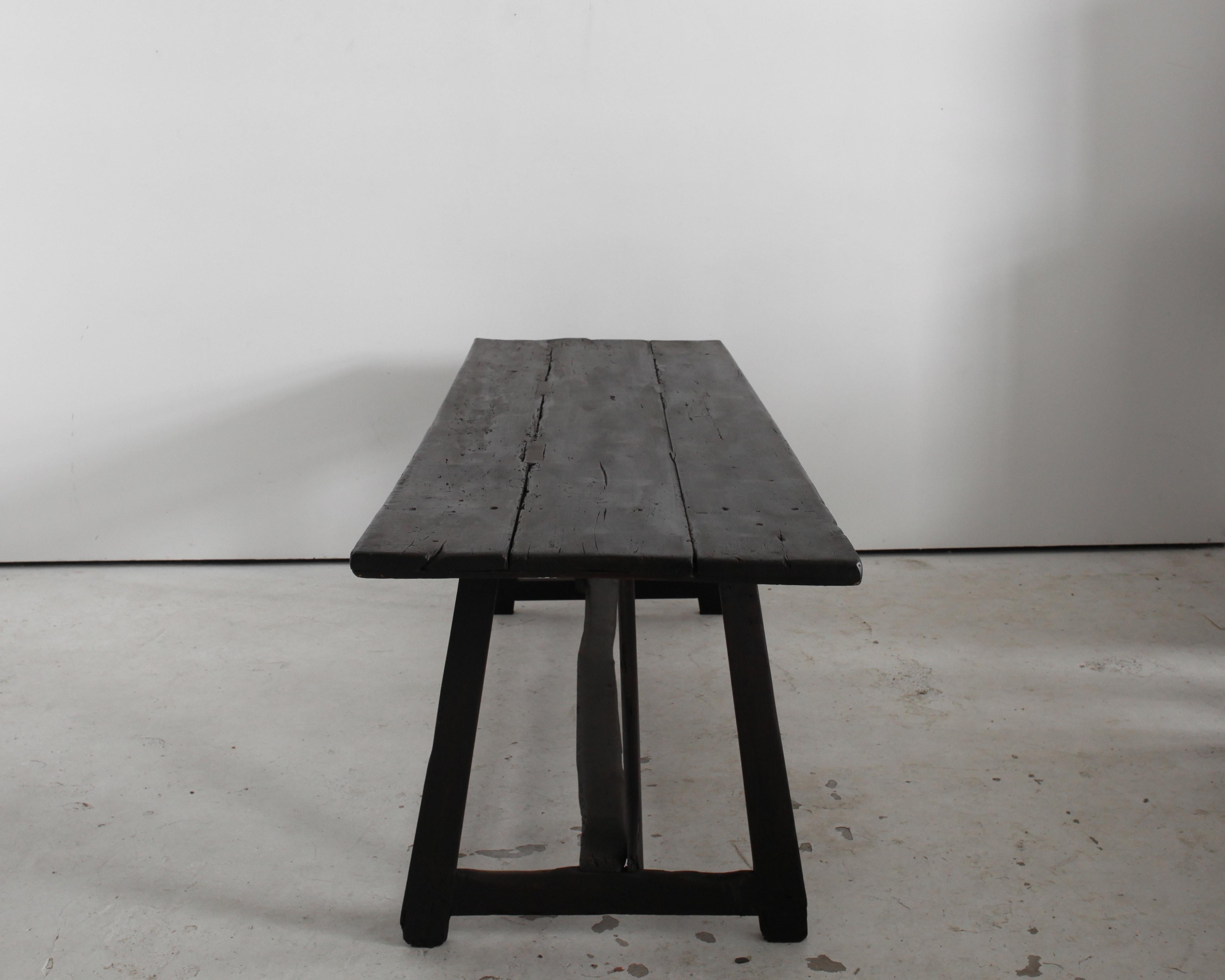 19th Century Primitive 19Th C. Catalan Dinning Table For Sale