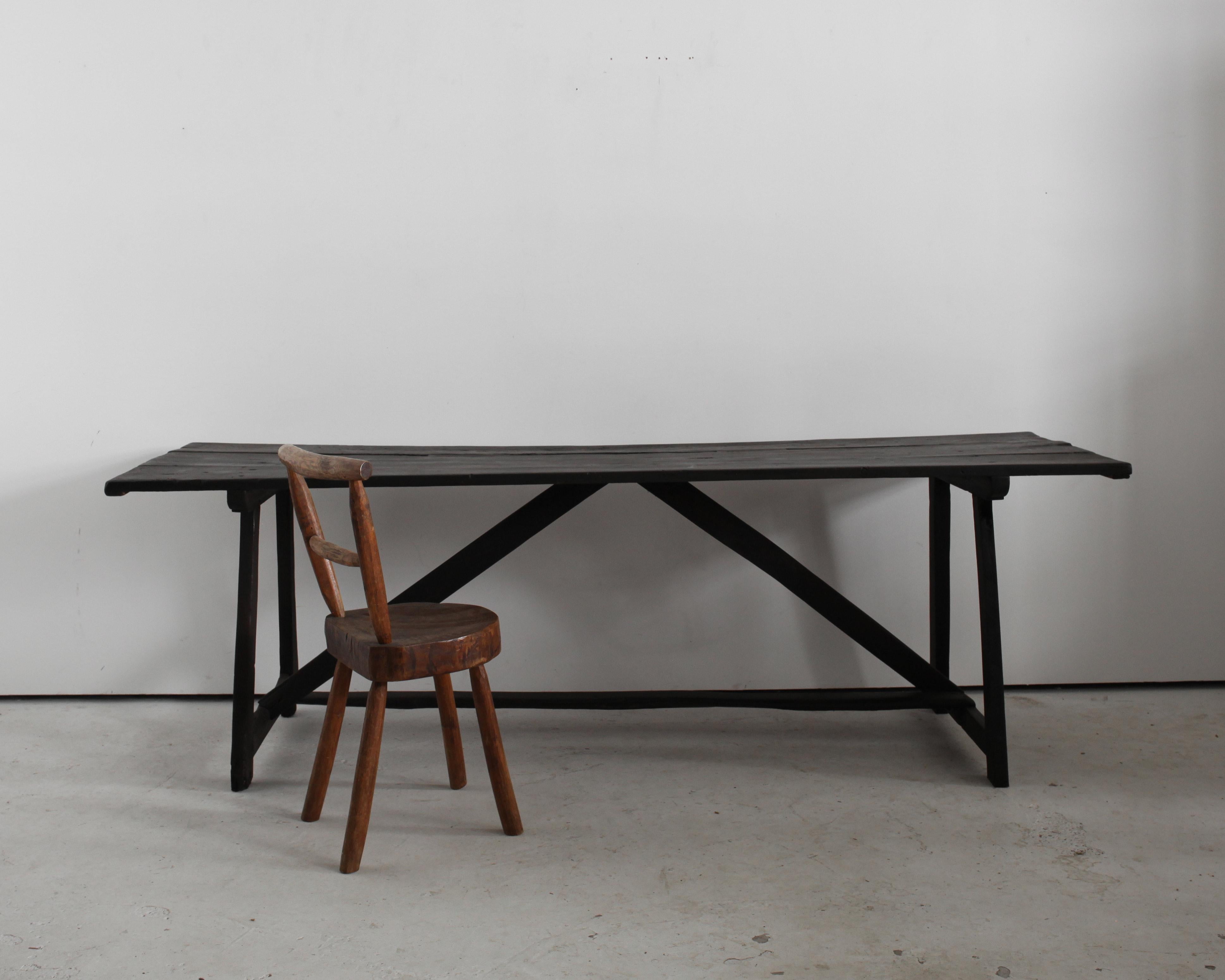 Primitive 19Th C. Catalan Dinning Table For Sale 3