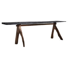 Primitive 19Th C. Japanese Long Bench Wabi Sabi