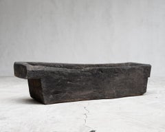 Primitive 19th C. Spanish Dug-Out Planter Wabi Sabi