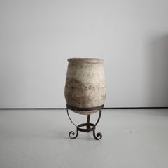 Primitive 19Th Portuguese Terracotta Vessel/Planter Wabi Sabi