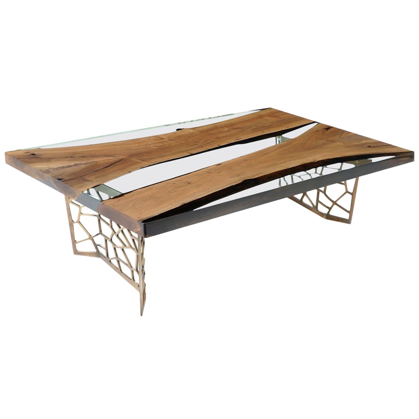 Primitive 200 Epoxy Resin Dining Table For Sale