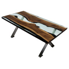 Primitive 200 Epoxy Resin Dining Tables with X Legs
