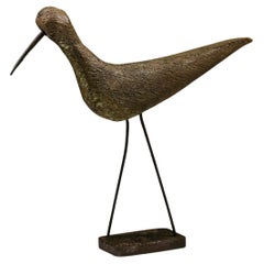 Primitive Kunsthandwerklicher Shorebird Decoy des 20. Jahrhunderts