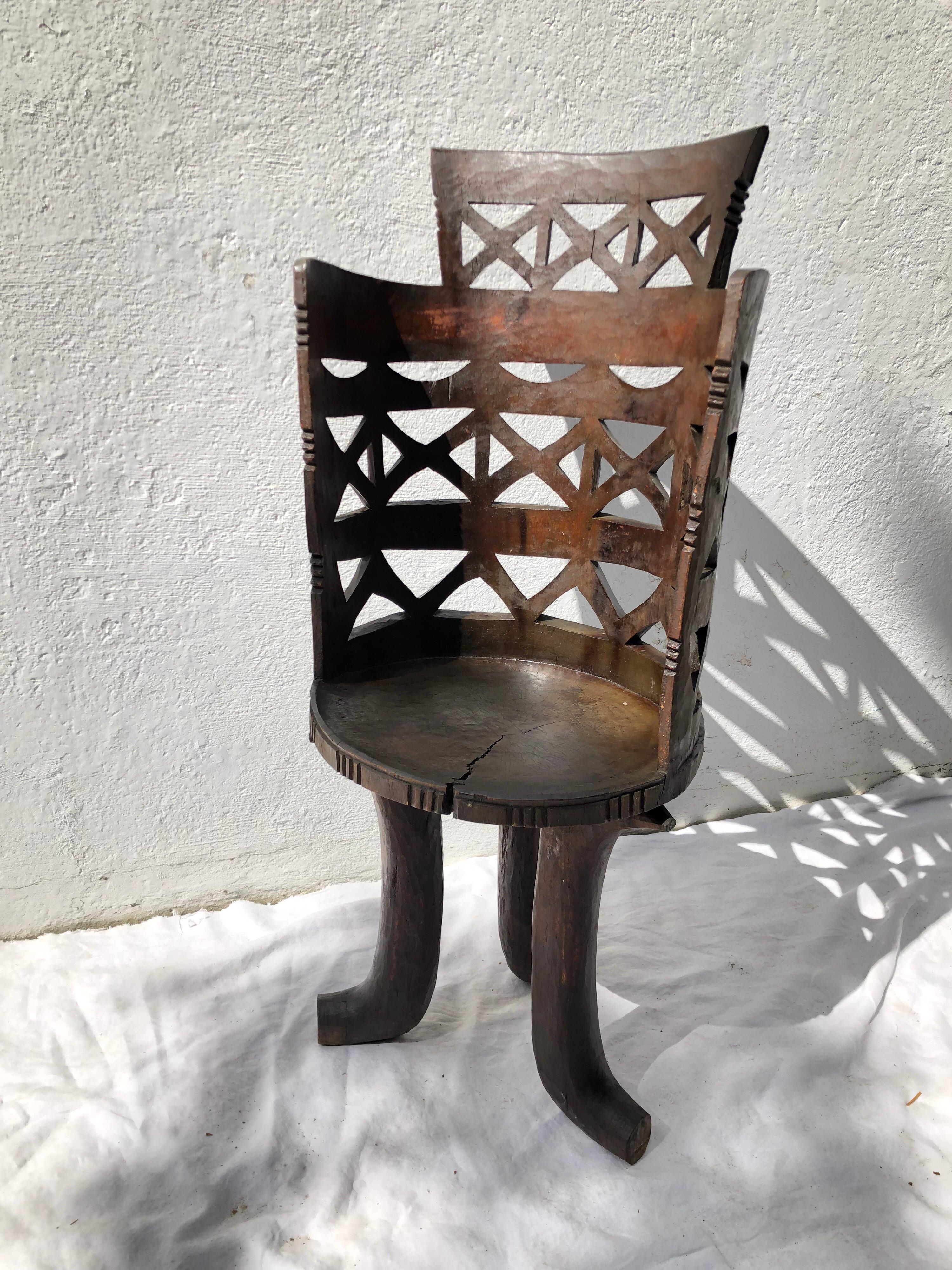 Ethiopian Primitive African Chair