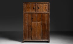 Primitive Alpine Cupboard, France circa 1890