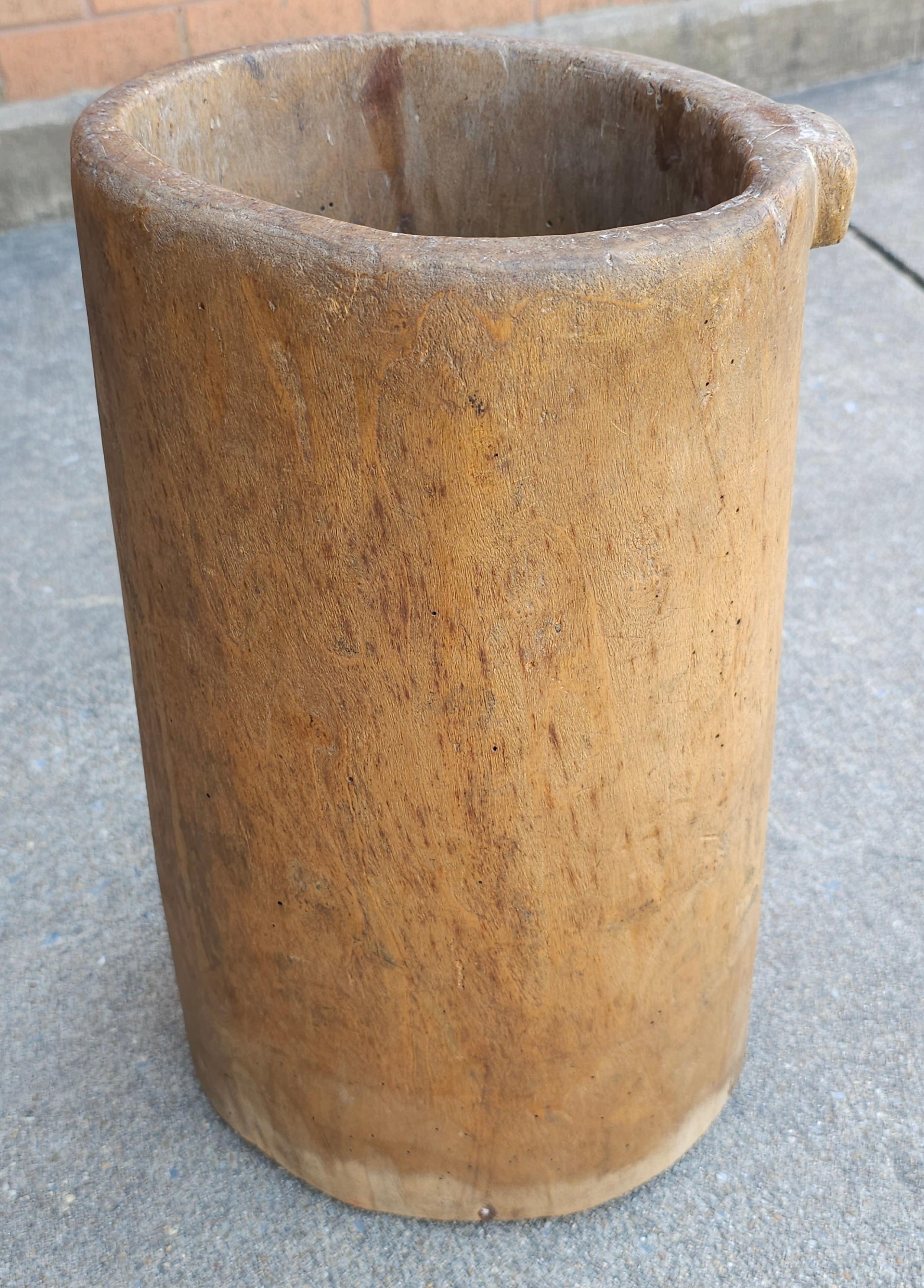 Hand-Crafted Primitive American Handcrafted Wooden Umbrella Stand