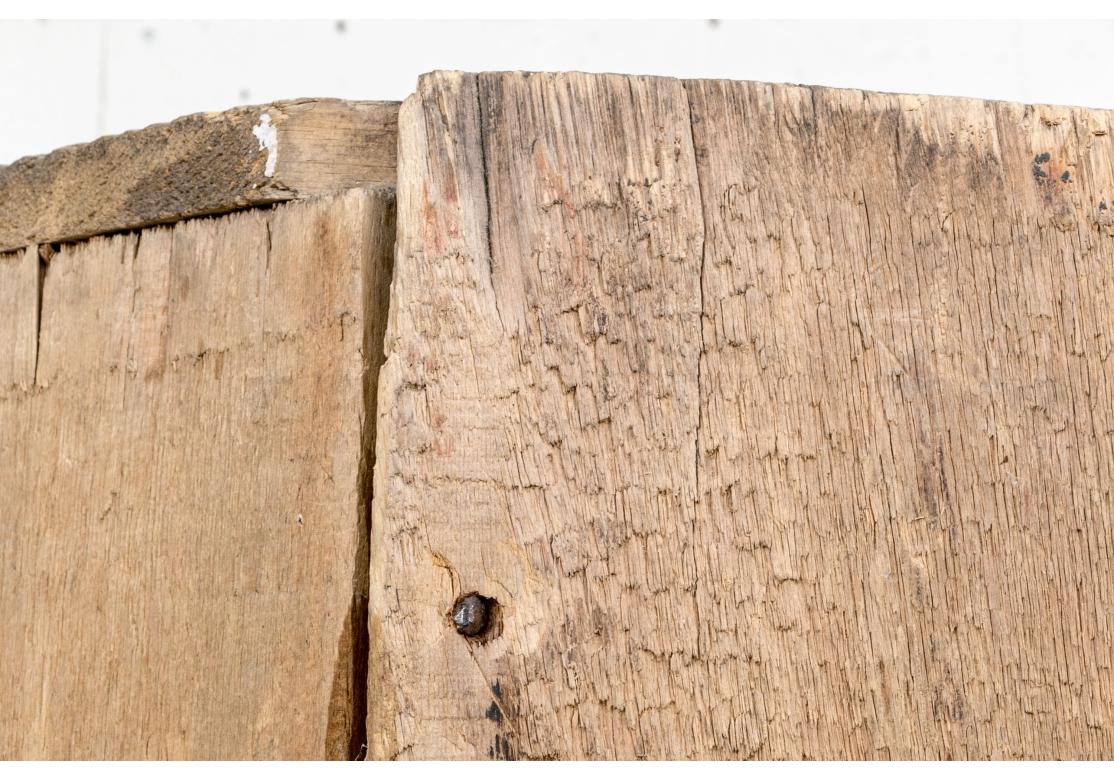 Primitive antike amerikanische Eck Hutch im Angebot 6