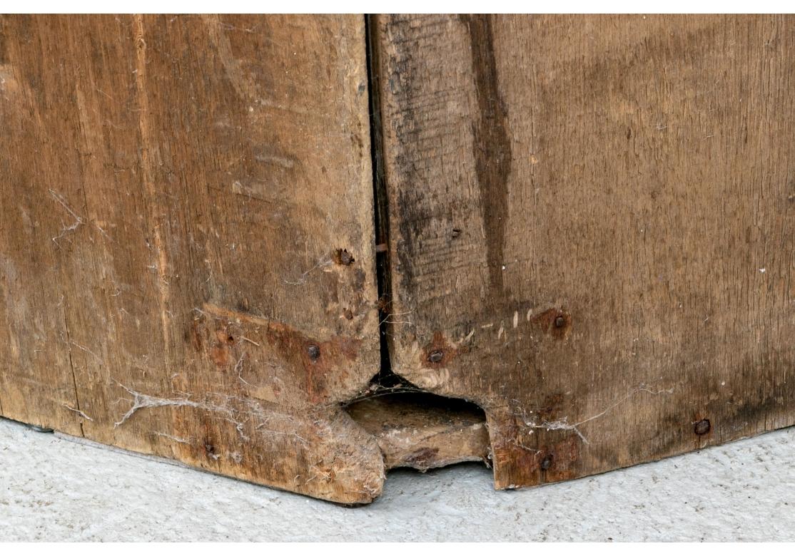Primitive antike amerikanische Eck Hutch im Angebot 8