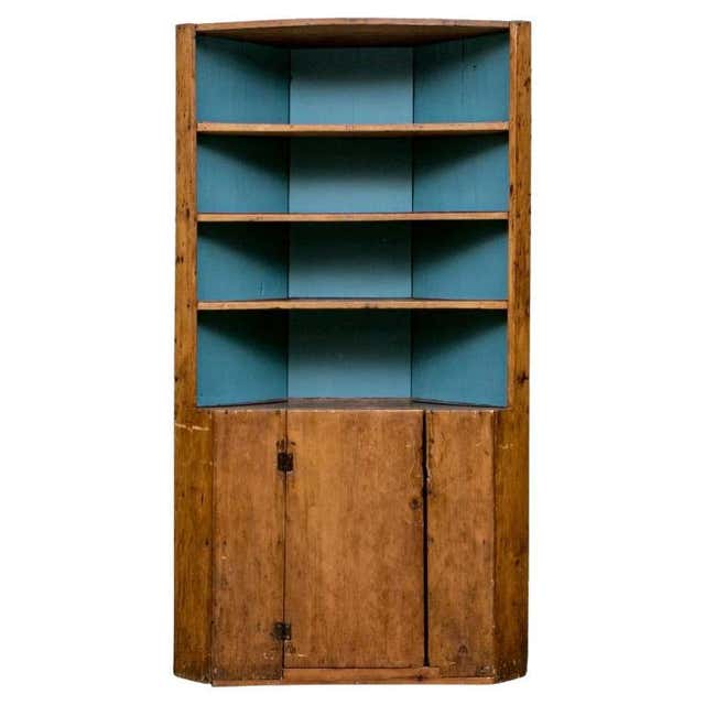 Primitive Hutch Baker's Cabinet For Sale at 1stDibs