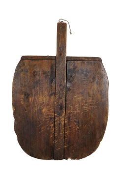 Primitivo Antiguo Tabla de Pan Panadería Masa para hornear Pizza Pelar w Mango 30"