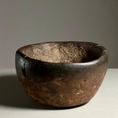 Primitive Antique Burl Wood Bowl, c. 19th Century